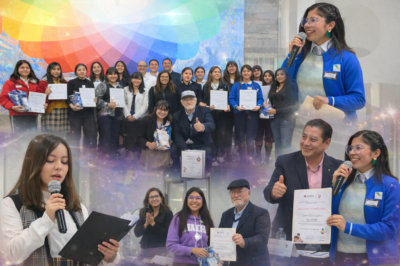 Collage de la premiación del Cuarto Concurso de Ensayo “Cuando la ciencia tiene voz de mujer”, donde Citnova reconoció a estudiantes destacadas en el marco del Día de la Mujer y la Niña en la Ciencia en Hidalgo.