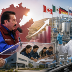 Óscar Javier Pérez González durante conferencia sobre generación de empleos formales y preparación de perfiles para inversión farmacéutica en Hidalgo.