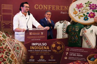 Hidalgo llevará el arte indígena al Mundial 2026 con concurso de playeras artesanales