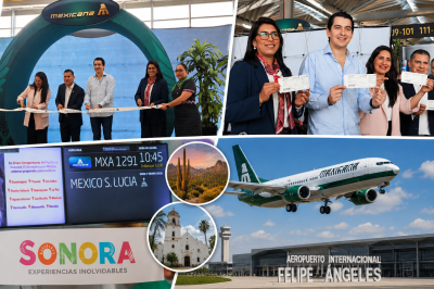 Nueva ruta aérea a Sonora abre más oportunidades para posicionar a Hidalgo como destino turístico
