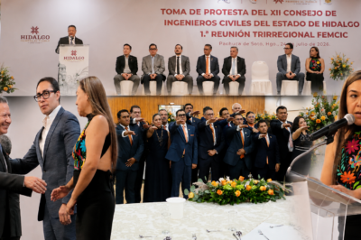 Menchaca toma protesta a nuevo comité del Colegio de Ingenieros; destaca inversión de 25 mil mdp en obra pública