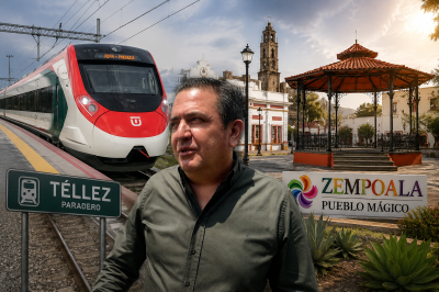 Paradero del tren AIFA-Pachuca en Téllez impulsará el turismo hacia Zempoala