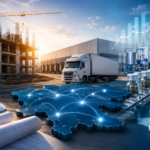 Ilustración conceptual que representa el crecimiento de la inversión en Hidalgo mediante la integración de proyectos de construcción, logística y la industria farmacéutica, con un mapa del estado como eje de desarrollo económico regional.