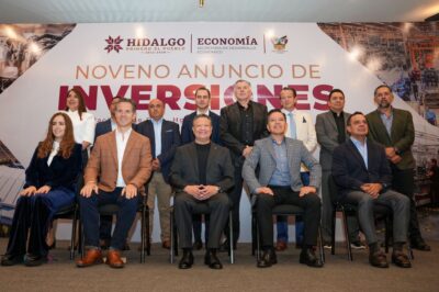 Diez nuevas inversiones por 21 mil 873 mdp llegan a Hidalgo; conoce los proyectos y empresas